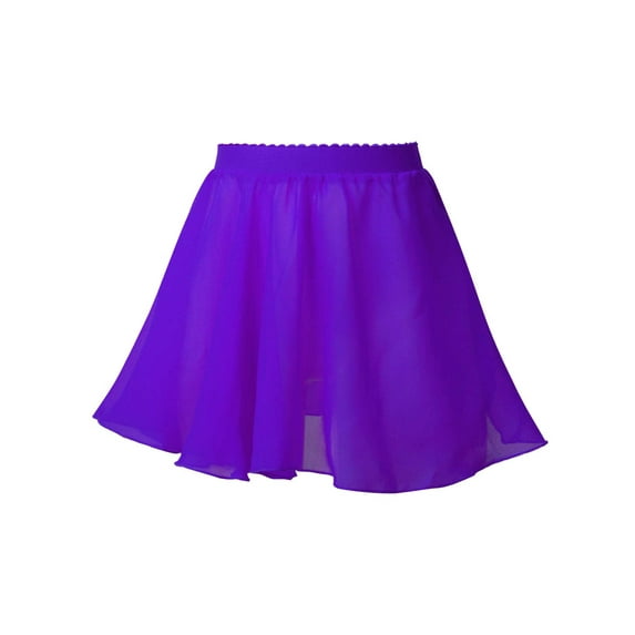 inhzoy Little Kids Girls Wrap Solid Color Skirt Purple 15-16