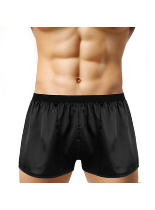 Men's See-through Mesh Loose Shorts Lounge Underwear Cover Up Boxer Trunks  S-3xl