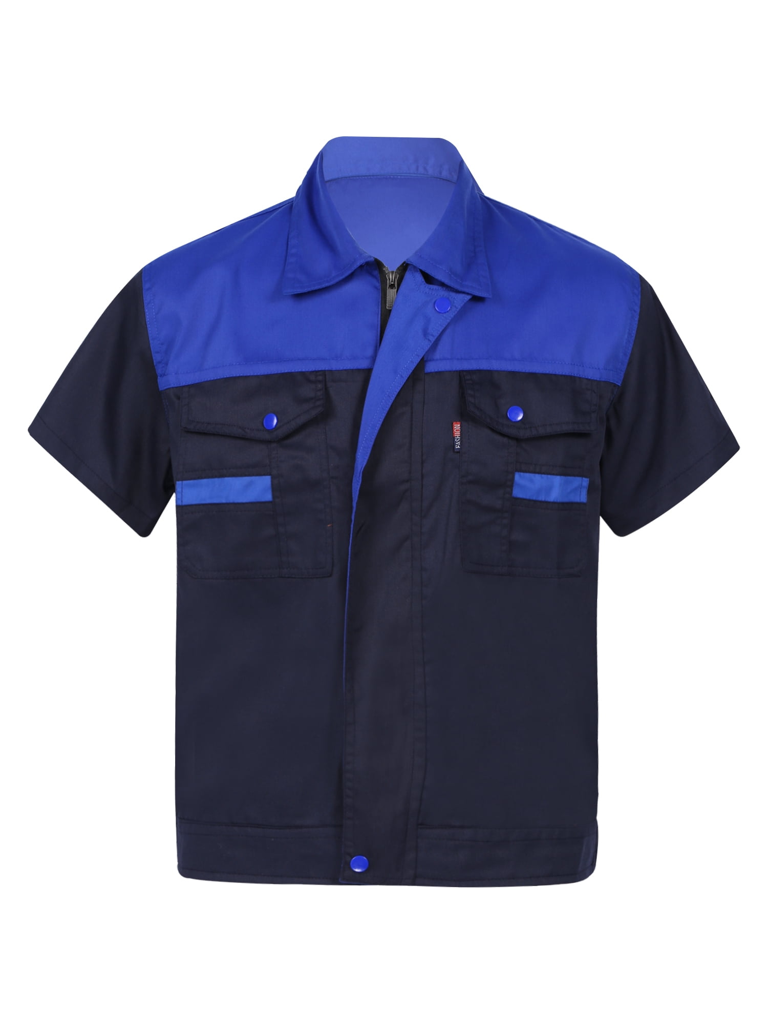 見逃し厳禁！おトクな Shirt Work Block Color Men's inhzoy for Mechanic Auto WorkUtility&SafetyClothing