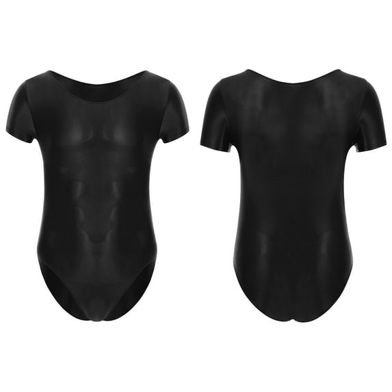inhzoy Mens Workout Bodysuit Ultra Thin Skinny Jumpsuit Athletic Singlet Swimwear T-shirt Top