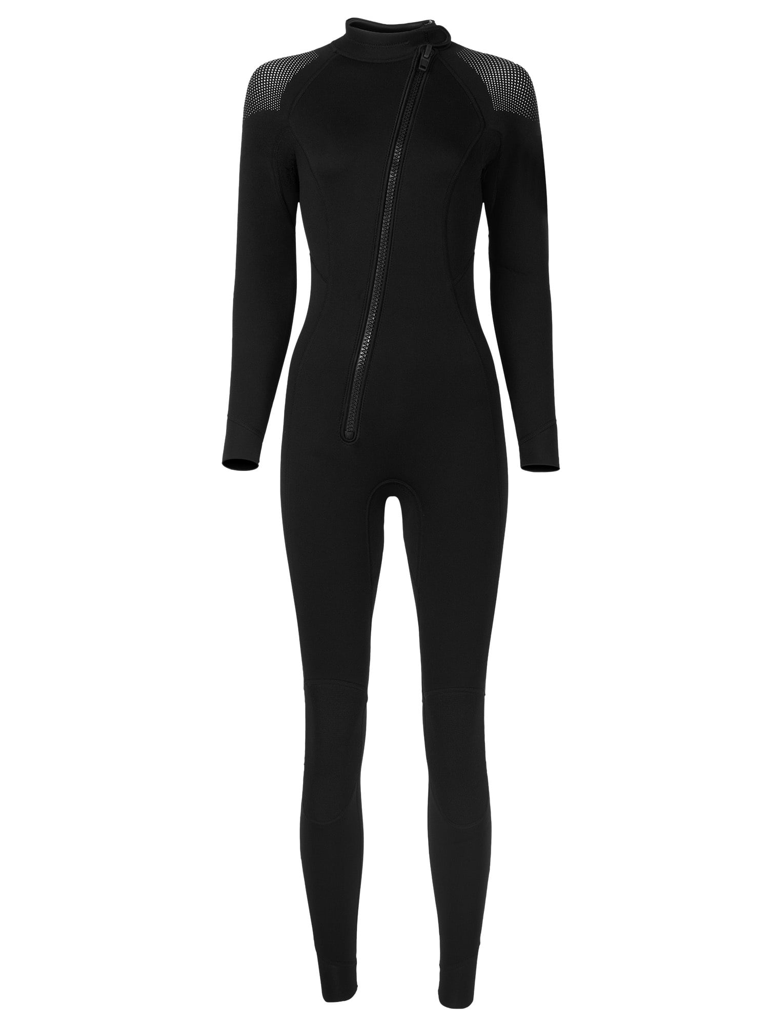 inhzoy Women 3mm Neoprene One-piece Thermal Wetsuit Mock Neck Sun ...