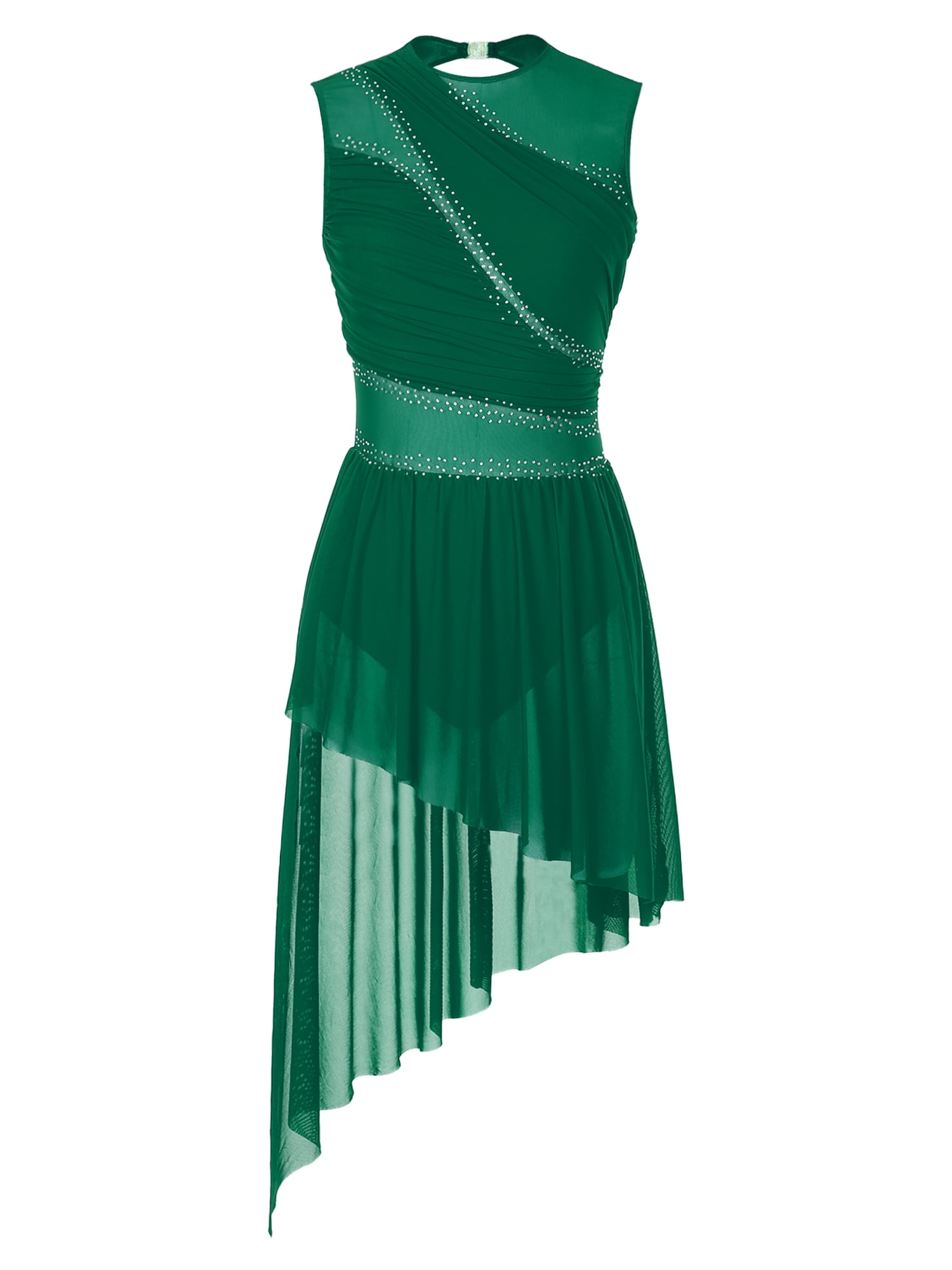 emerald green figure skating dress JR755 Lucky Clovers Dress - Figure Skating main image 0