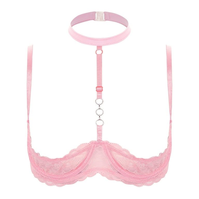 トップス LGB STRING BRA ICE PINK Buy Bright Pink B-G Active Sports High Impact Dry Tech Full