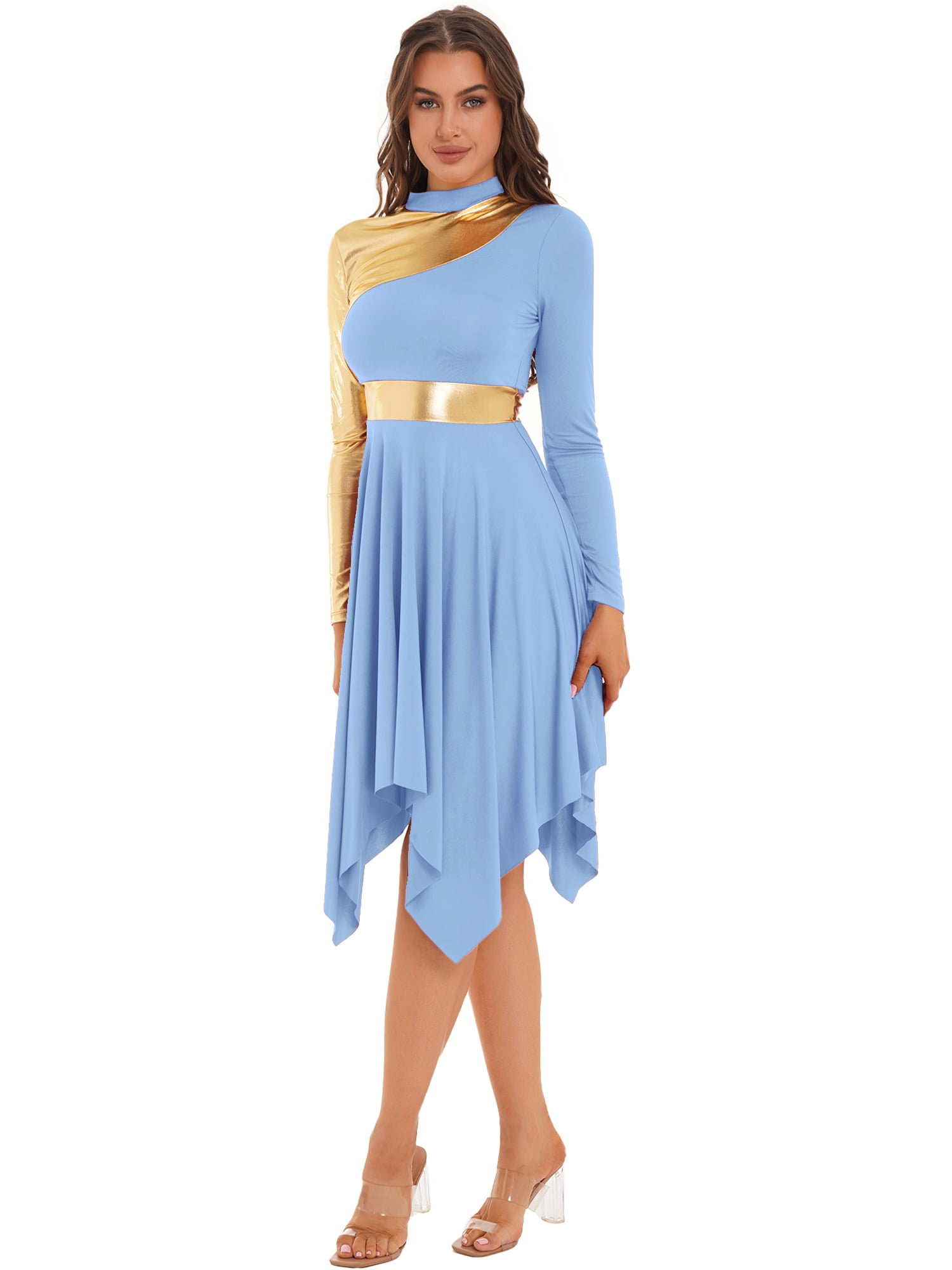 dress blue alphas vs bravos Addison Puff Sleeve Color Block Dress  Allie and Me Boutique
