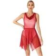 thumbnail image 1 of inhzoy Women's Glittery Sheer Liturgical Praise Dance Tunic Church Worship Dance Overlays Burgundy L, 1 of 7