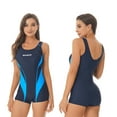 thumbnail image 1 of inhzoy Women's One Piece Swimsuits Athletic Racerback Swimwear, 1 of 7