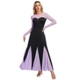 thumbnail image 1 of inhzoy Womens Sea Witch Dress Mermaid Cosplay Dress-Up Long Sleeve Long Maxi Dress Black XL, 1 of 8