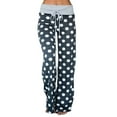 thumbnail image 1 of iniber Women's Comfy Pajama Pants Casual Lounge Pant Wide Leg Palazzo Stretch Drawstring Bottoms, 1 of 4