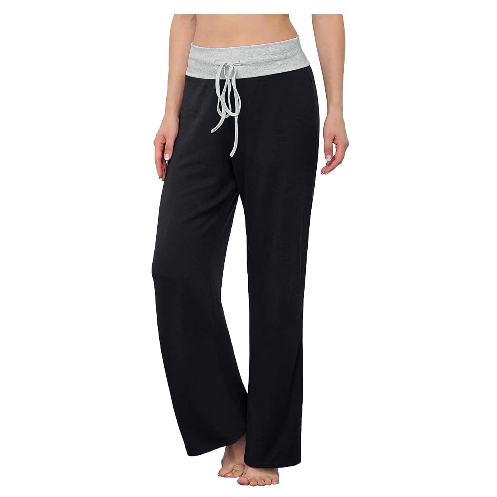 Neer 3 Pack Women's Plus Size Lounge Pants, Wide Leg Yoga Pants Baggy Drawstring Sweatpants With Pockets Casual Loose Jogger - Product Details