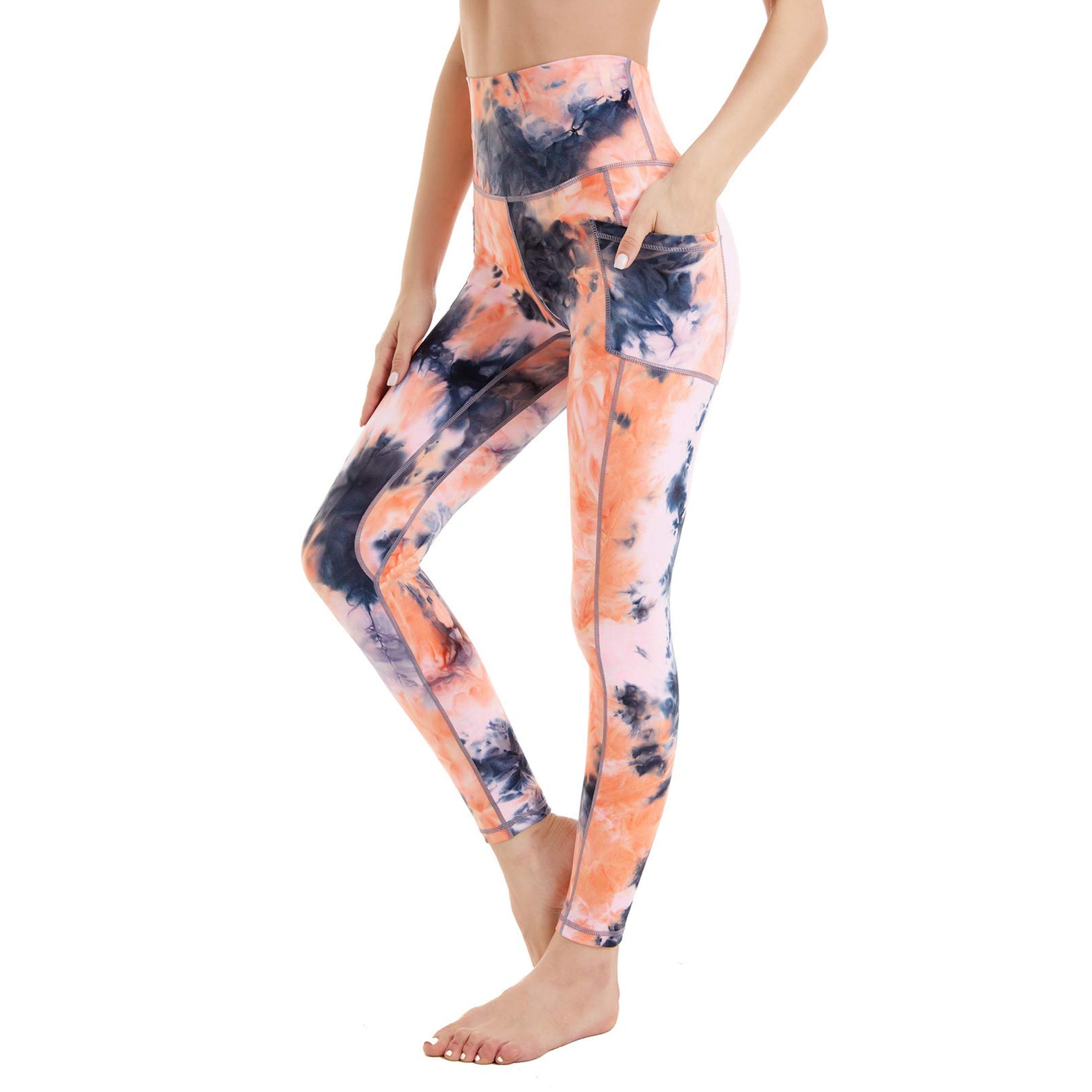 Women's High-Waist Leggings, Workout, Yoga, Running Pants with Pockets, Ankle-Length Activewear