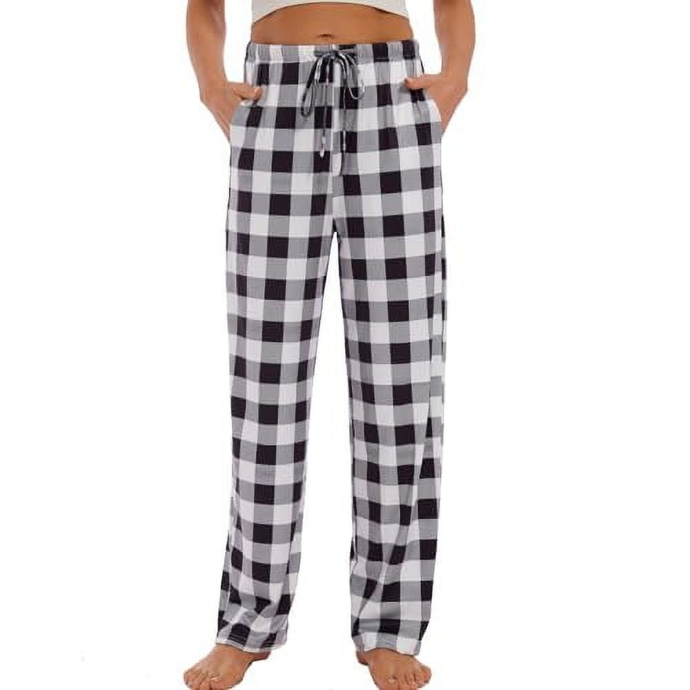 Women's poplin pajama pants with pockets sale
