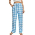 thumbnail image 1 of iniber Womens Pajama Pants with Pockets, Soft Drawstring Lounge Pants Pjs Sleep Bottoms(Plaid 10, Small), 1 of 7