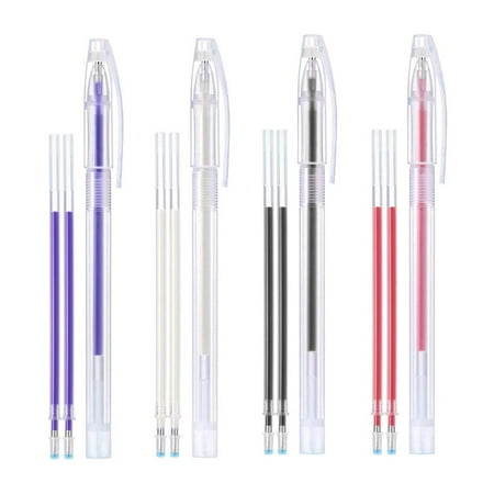 ink Disappearing Heat Erase Pen Refills Fabric Marking Dressmaking Craft Quilting Sewing Tools 4 colour 3Pcs