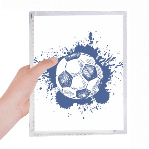 ink cartoon football blue soccer notebook loose diary refillable journal statiry