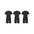 thumbnail image 1 of inlzdz 3 Packs Adaptive Clothing for Kids Special Needs Autism Sensory Jumpsuit Anti-Strip Romper with Back Zipper Black 12, 1 of 6