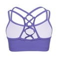 thumbnail image 1 of inlzdz Girls Ballet Dance Crop Tops Criss Cross Tank Tops Workout Yoga Exercise Sports Bra Lavender 14, 1 of 7