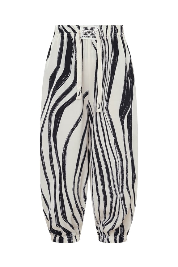 Girls Boys Summer Baggy Harem Pants Casual Elastic Waistband Hippy Boho Cargo Pants Hiking Type F 130