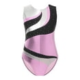 thumbnail image 1 of inlzdz Girls Dance Leotards Sleeveless Rhinestone Bodysuit Unitard One Piece Gymnastics Ballet Pink 16, 1 of 5