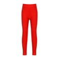 thumbnail image 1 of inlzdz Girls Gymnastic Yoga Pants Stretchy Skinny Dance Tights Legging Running Workout Jegging Pants Red 8, 1 of 6