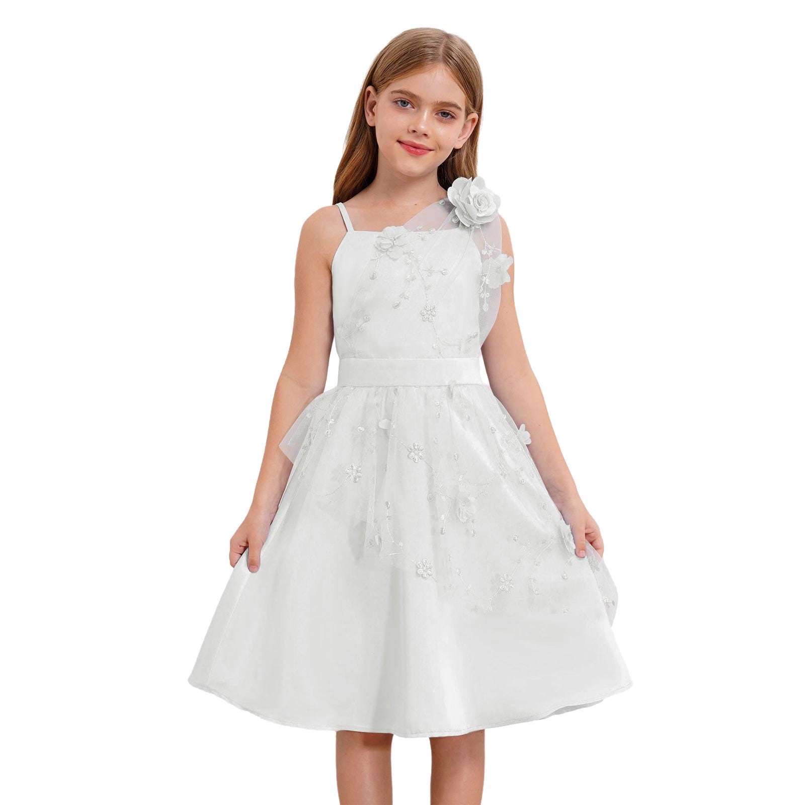 KIDS STRAPPY MINI DRESS WITH WAIST BOW 12-14 GARDENS OF QUELUZ main image 1
