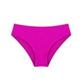 thumbnail image 1 of inlzdz Girls Swimming Briefs UPF50+ Rash Guard Bikini Bottoms Swim Panties Summer Swimwear Beachwear Hot Pink 6, 1 of 5