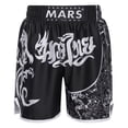 thumbnail image 1 of inlzdz Kids Boys Muay Thai Martial Arts MMA Shorts Kick Boxing Boxer Shorts Training Booty Shorts Black L, 1 of 7