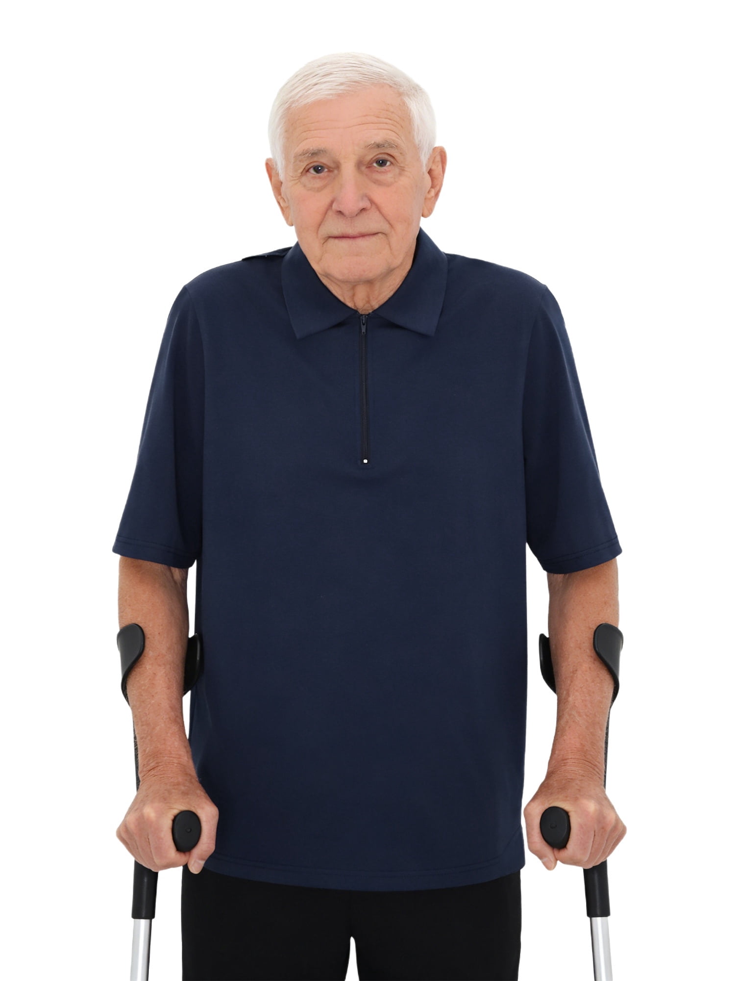 inlzdz Men Adaptive Clothing Short Sleeve Open Back T Shirt Assisted ...