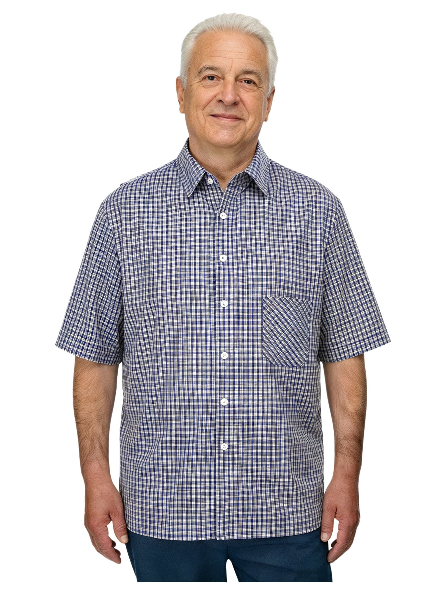 inlzdz Men's Post Shoulder Surgery T-shirts Lapel Front Button-down ...