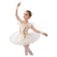 thumbnail image 1 of inlzdz Tutu Girls Dance Competition Dress Gymnastic Skirt Yellow 150, 1 of 7