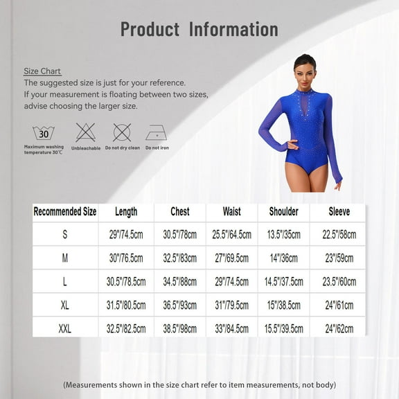 inlzdz  Women Rhinestones Ballet Dance Gymnastics Leotard Mesh Patchwork Figure Skating Burgundy S