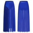 thumbnail image 1 of inlzdz Womens Lyrical Dance Skirt Figure Skating Dance Skirt with Briefs Contemporary Dancewear Royal Blue XXL, 1 of 4