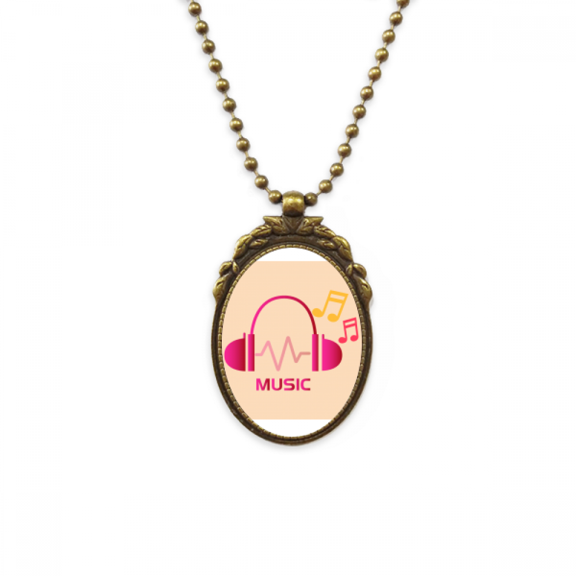 innervation musical headset antique necklace vintage bead pendant keychain