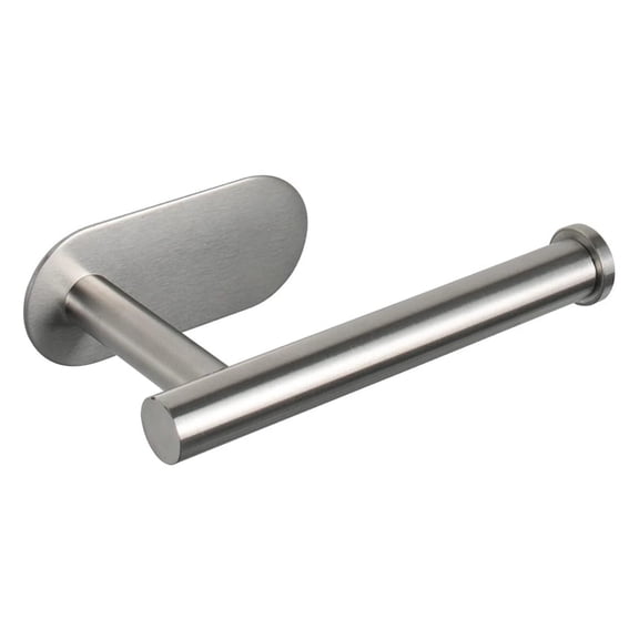 innhom Adhesive Toilet Paper Holder, No Drill Stainless Steel Bathroom Tissue Roll Holder with Strong Tape, Rustproof Wall Mount Toilet Roll Dispenser for Bathroom KitchenSilver