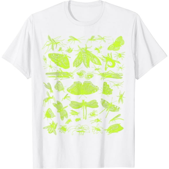 insect Collection Bugs Entomologists boys and girls T-Shirt100% pure cotton white short-sleeved T-shirts for men and women