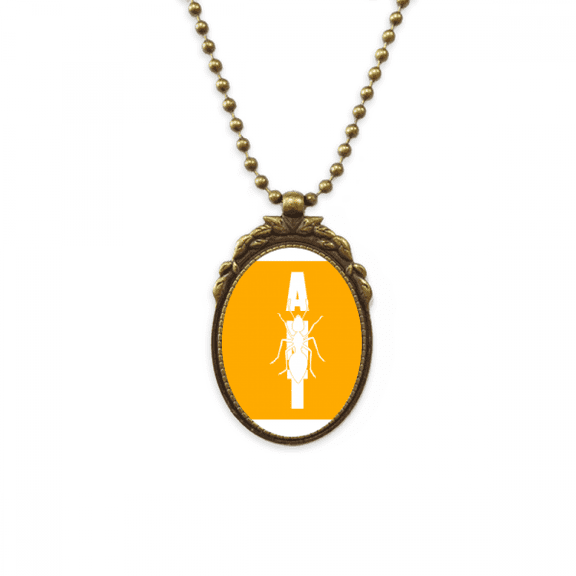 insect barm fears animals ants antique necklace vintage bead pendant keychain