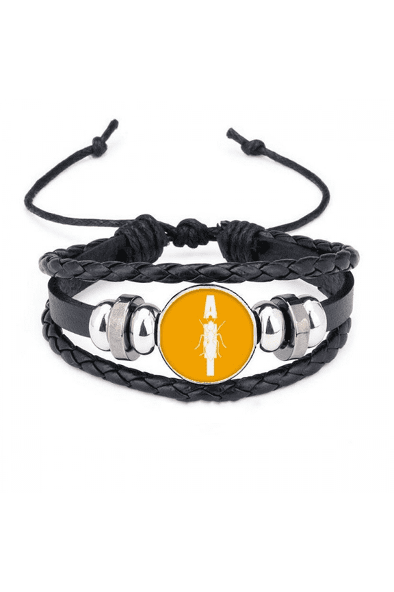insect barm fears animals ants bracelet braided leather woven wristband