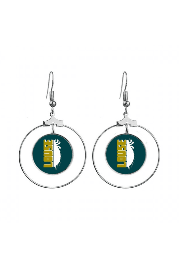 insect fear animal lice earrings dangle hoop jewelry drop circle