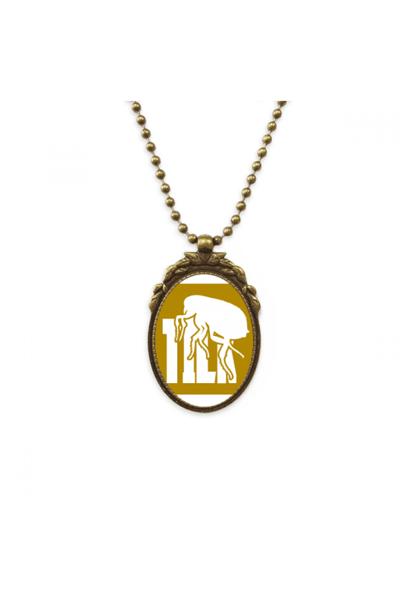 insect fear animal ticks antique necklace vintage bead pendant keychain