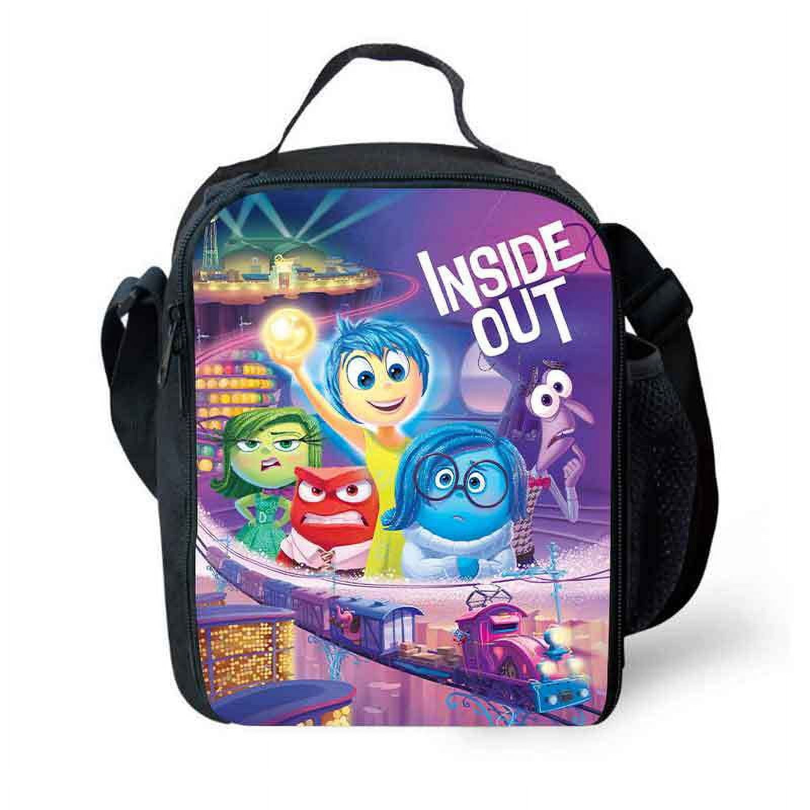 ONTESY Game Console Lunch Bag For Kids – Thermal Insulated Bento Box Bag, Waterproof Leather, Adjustable Handle, Black, For School & Picnics