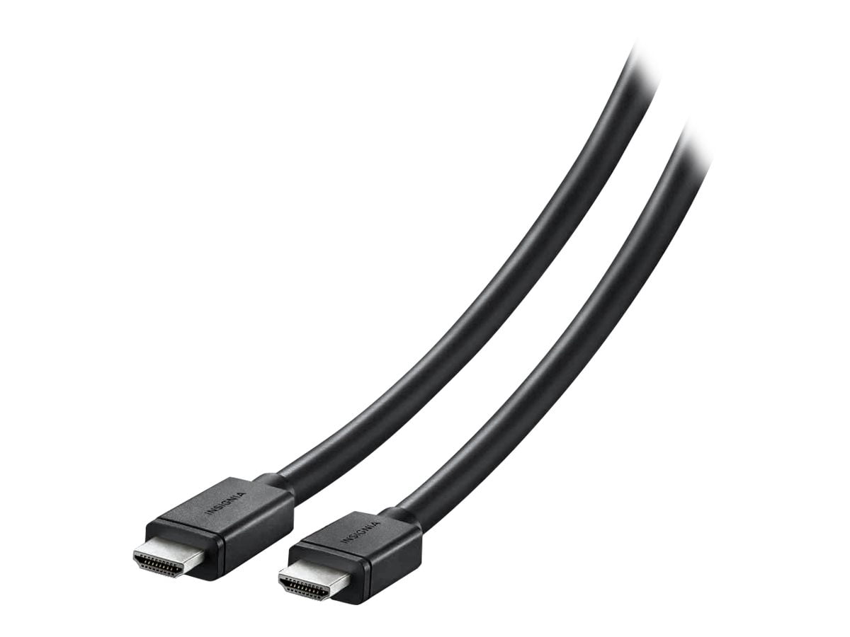 insignia - 25' 4k ultra hd in-wall hdmi cable - black