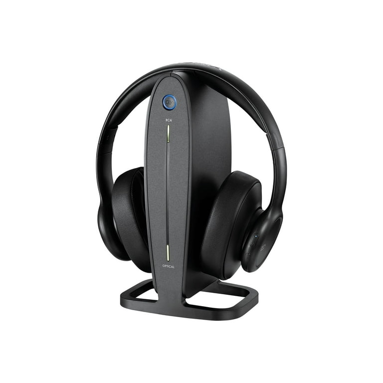 insignia ns-hawhp2 rf wireless over-the-ear headphones black
