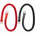 thumbnail image 1 of installgear 1/0 gauge 2ft ofc battery power inverter cables for solar, auto, rv & marine (set), 1 of 3