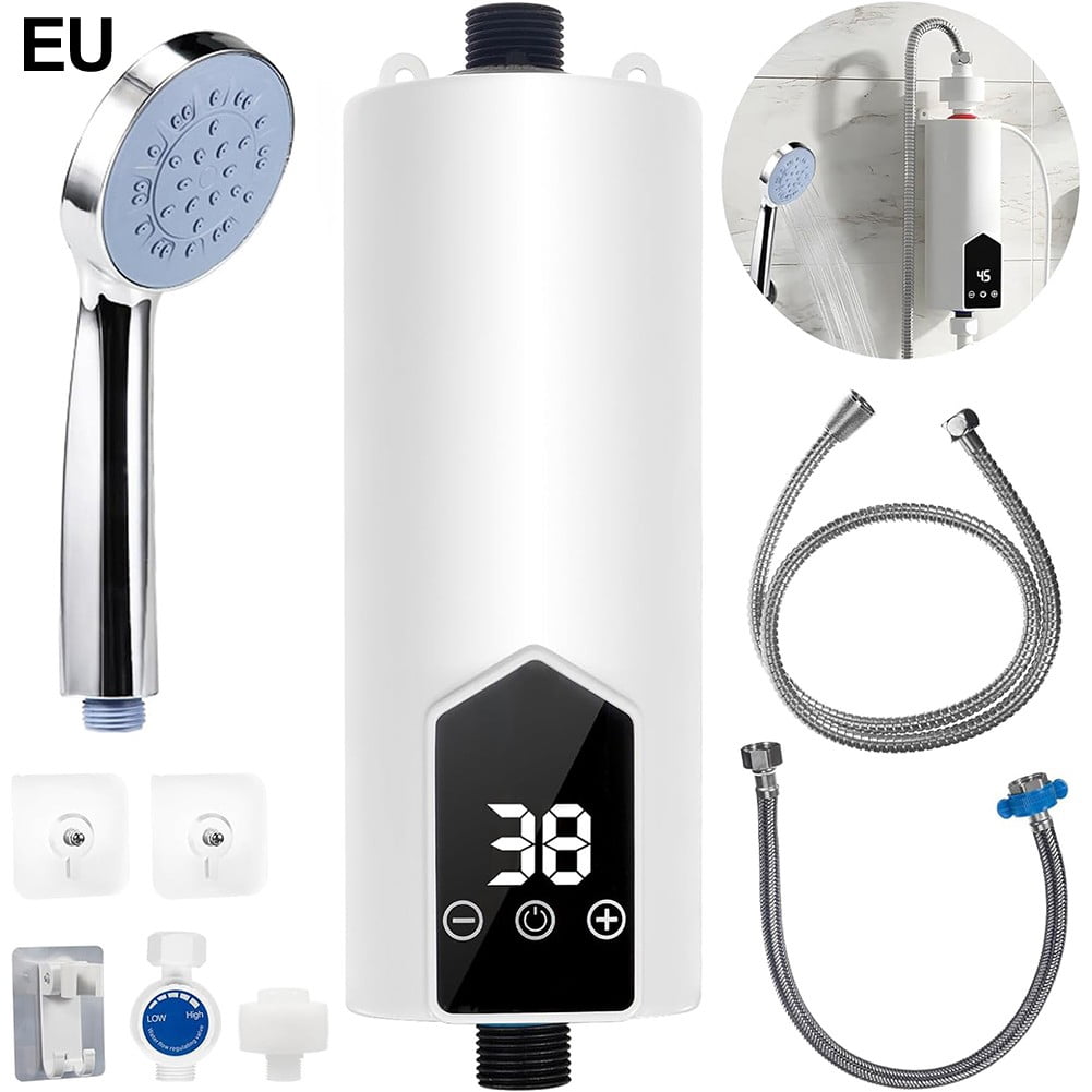 instant Electric Bathroom Hot Water Heater 5500W 220V Whole House with Shower