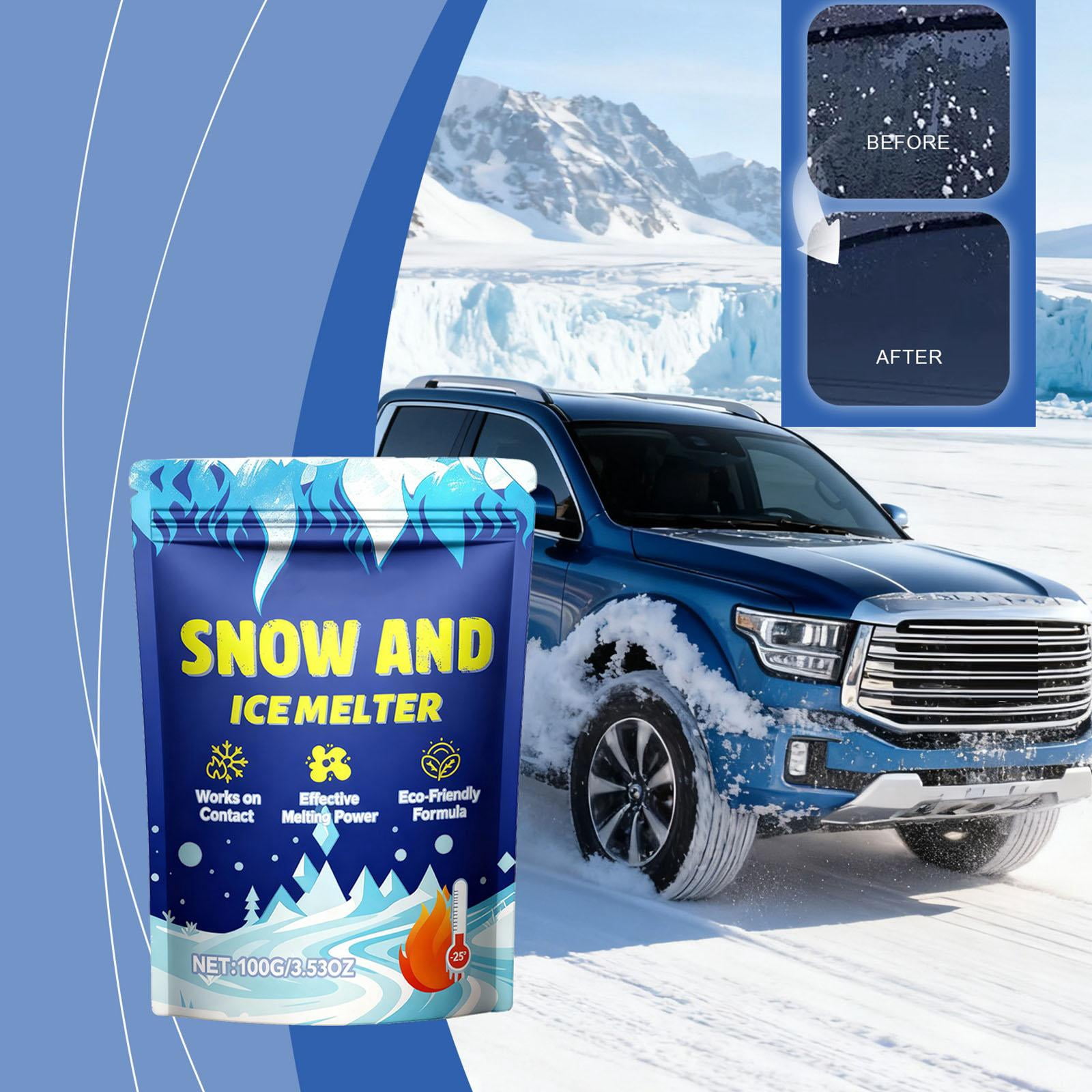 instant Snow Powder, deicing Compound, Effective Melting Action ...
