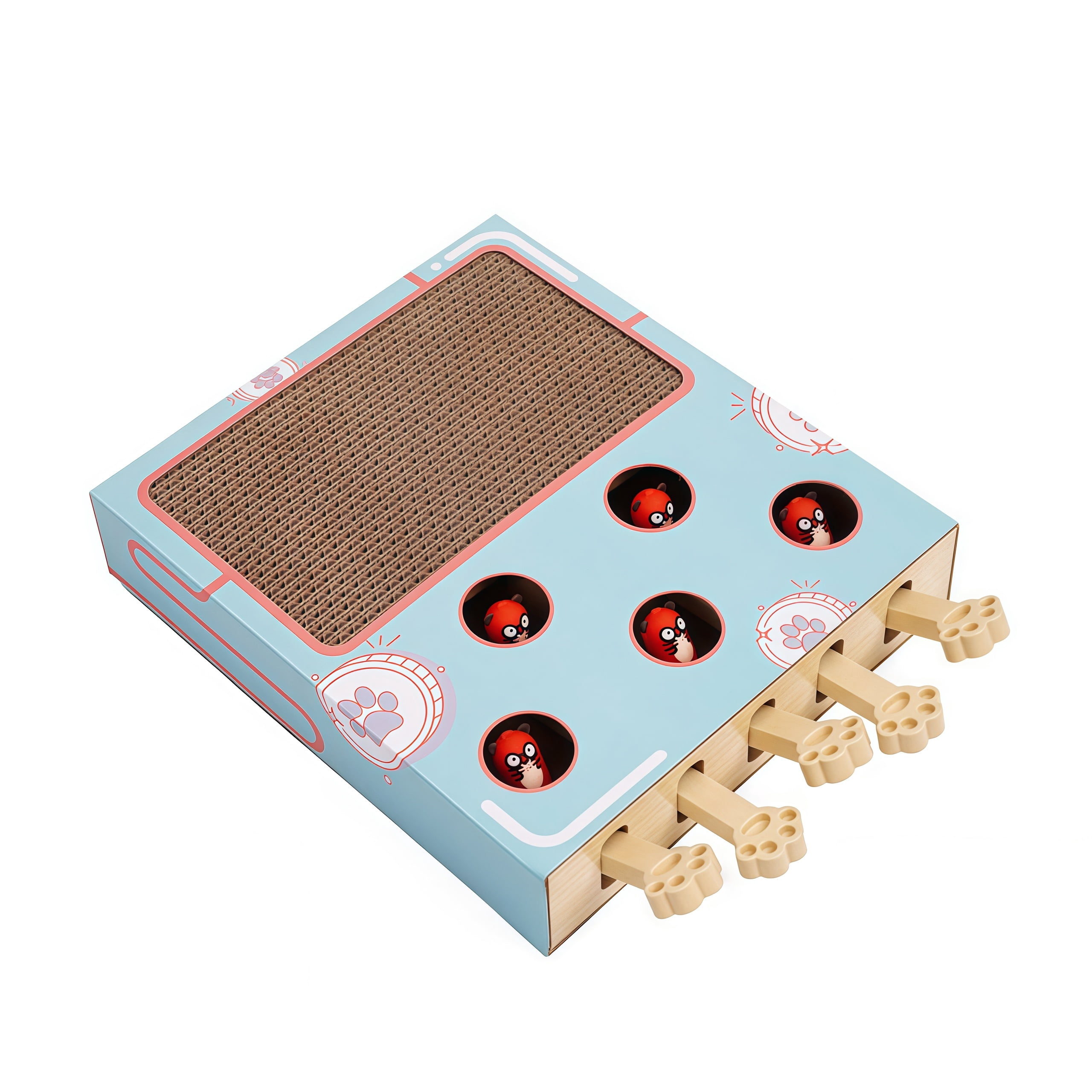 interactive Cat Toy with Cardboard Material for Fun Scratching and Play