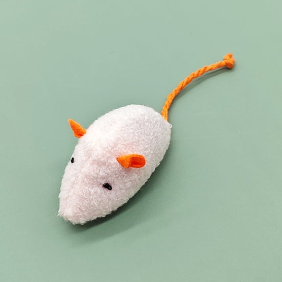 interactive Pet toys, Cat interactive toys, 4 in, Faux Faux Fur Fabric, Plush interactive toy Figures, Stuffed Cat Plush, Catnip toy Mouse, Cat Stress and Anxiety Relief, Daily