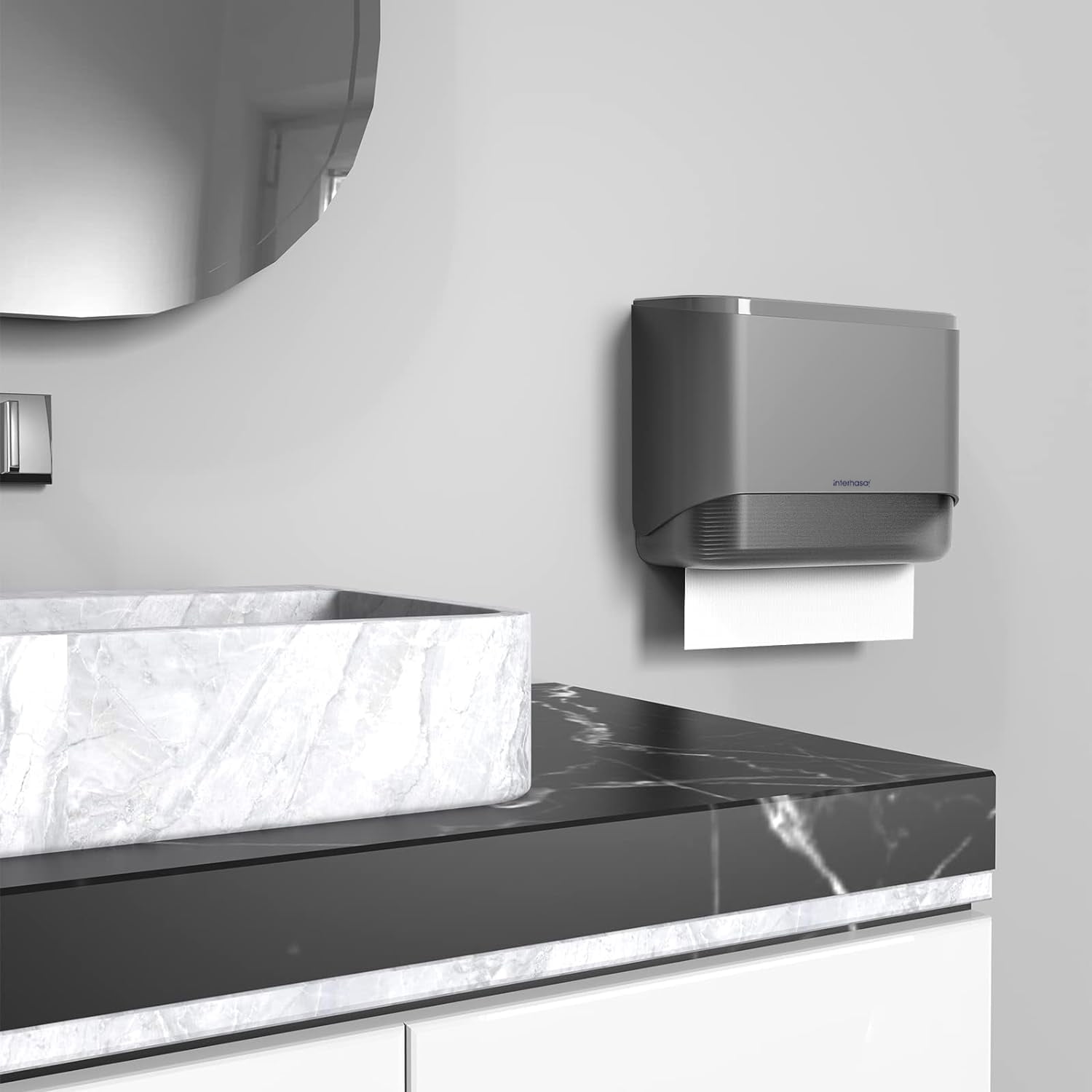 Interhasa! Paper Towel Dispenser Wall Mount Multifold/Trifold/C Fold ...