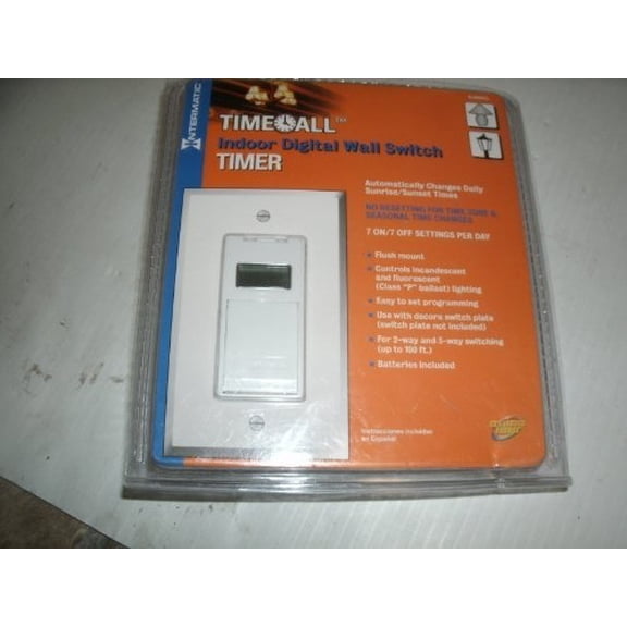 intermatic indoor digital wall switch timer item# 86409 model# ej500cl upc#078275092891