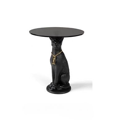 interoknack Cat-Shaped Side Table for Living Room, Bedroom, and Office