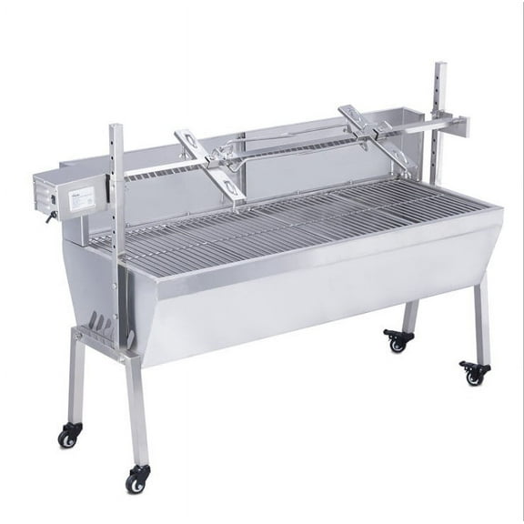 intsupermai 44.5 Charcoal Spit Roaster Grill, Automatic Motor